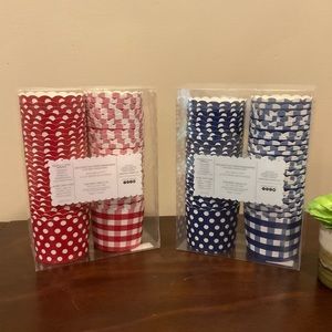 2 New Packages of  Baking Cups - Red & Navy 🇺🇸